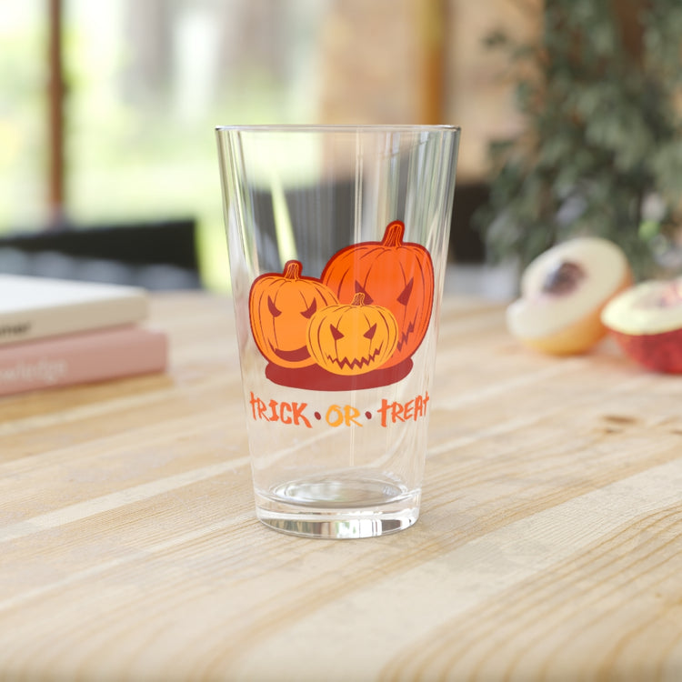 Beer Glass Pint 16oz Trick Or Treat  | Pumpkin  | Pumpkin | Jack O Lantern