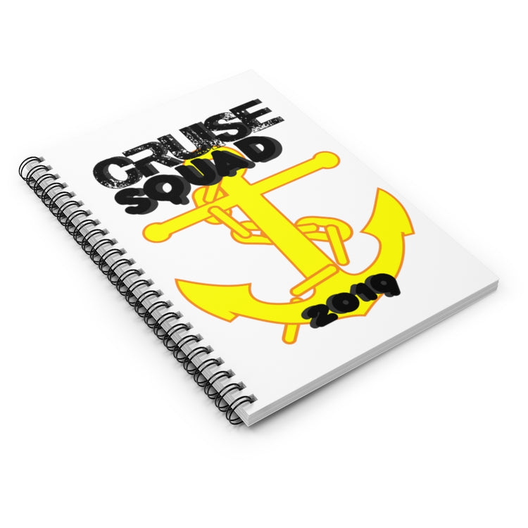 Spiral Notebook  Funny Novelty Cruise Squad Retro Vintage Cruise Squad Men Women