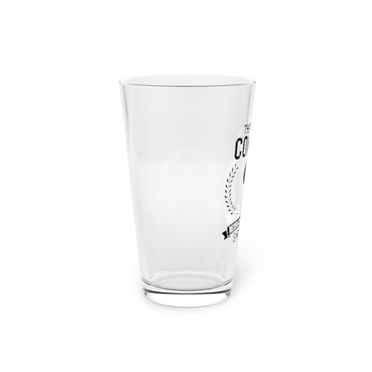 Beer Glass Pint 16oz  Novelty Oxford Comma Words Geek Linguistics Enthusiast Hilarious Cop Grammars