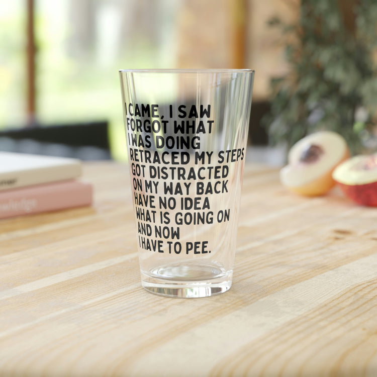 Beer Glass Pint 16oz Hilarious Forgetful Introverts Sarcastic Statements Mockery Hilarious Introverted Sarcasm