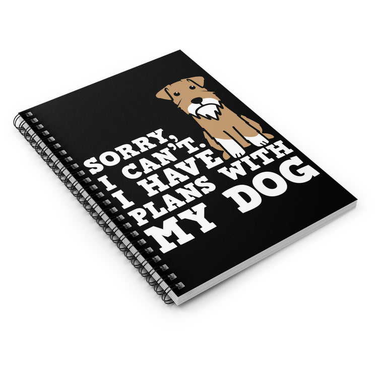 Hilarious Dog Lover Graphic Puns Men Women T Shirt Spiral Notebook - Ruled Line