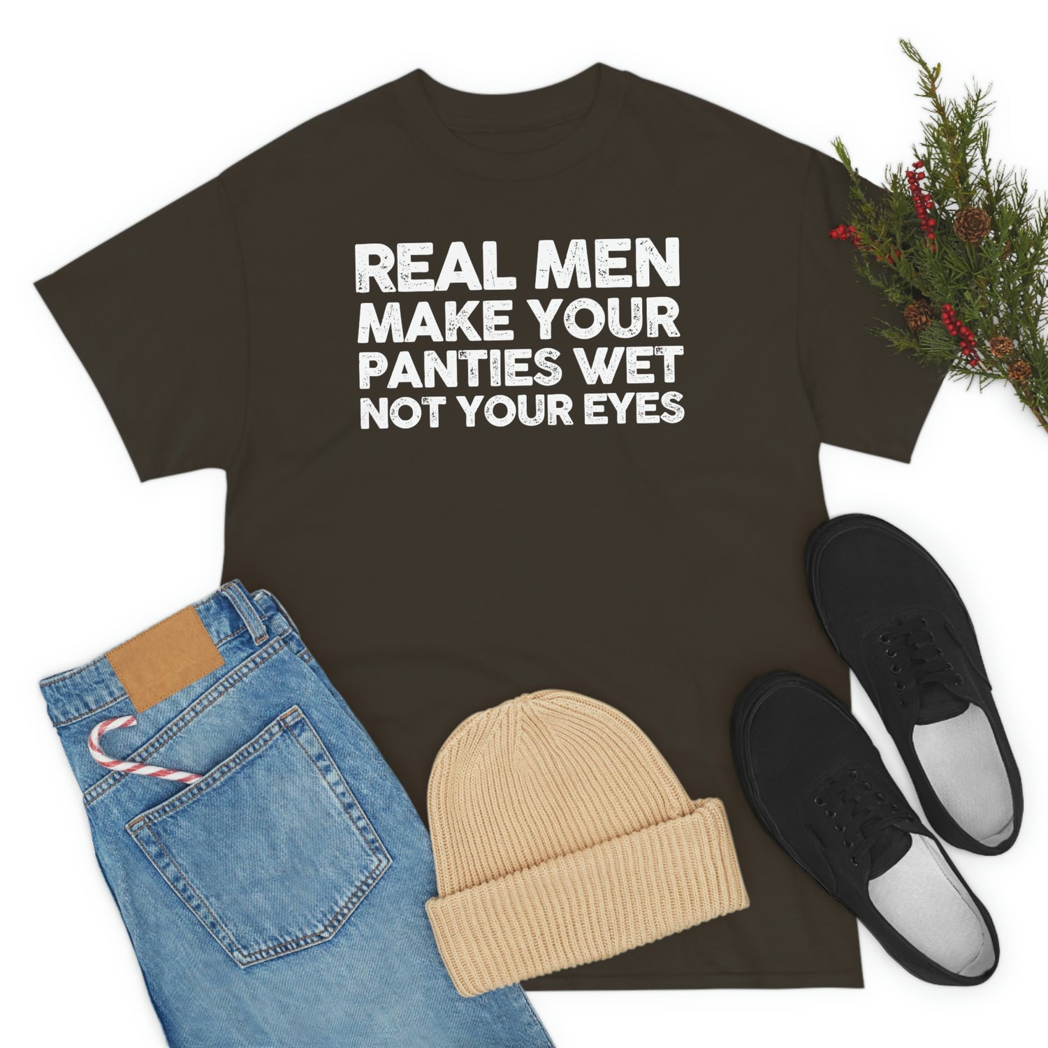  Motivational Saying Real Men Make Your Panties Wet Women Men  Novelty Mom Fathers Supportive Wife Statement Magnets 3 × 3 : Clothing,  Shoes & Jewelry