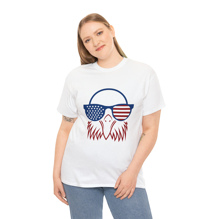 Shirt Funny Cute Patriotic Eagle American Flag 4th Of July Freedom National  Pride T-Shirt Gift Unisex Heavy Cotton Tee