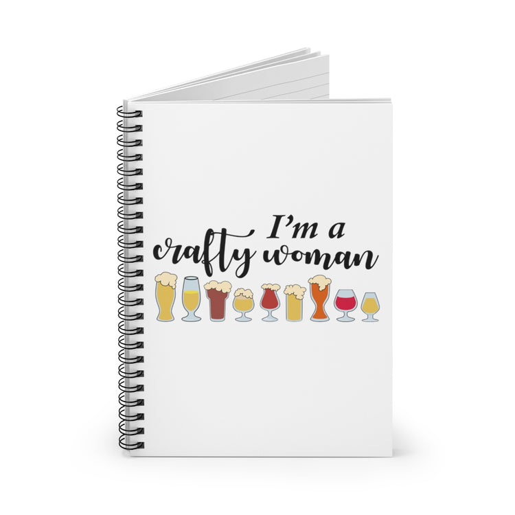 Spiral Notebook Hilarious Alcoholic Ale Malt Beverages Drinking Humor Barley Winery Lover Wife Men Women