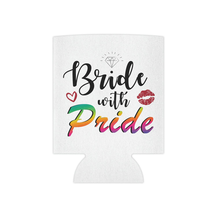 Beer Can Cooler Sleeve Humorous LGBTQ Bridal Appreciation Statements Graphic Supportive Bridesmaid Illustration