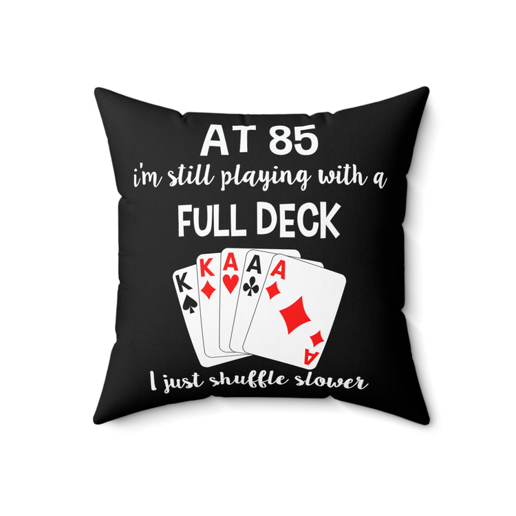 Novelty 85th Granny  Board Game  Nation Banner Table Games Sport  Humorous Boardgames Enthusiast Men Women  Spun Polyester Square Pillow