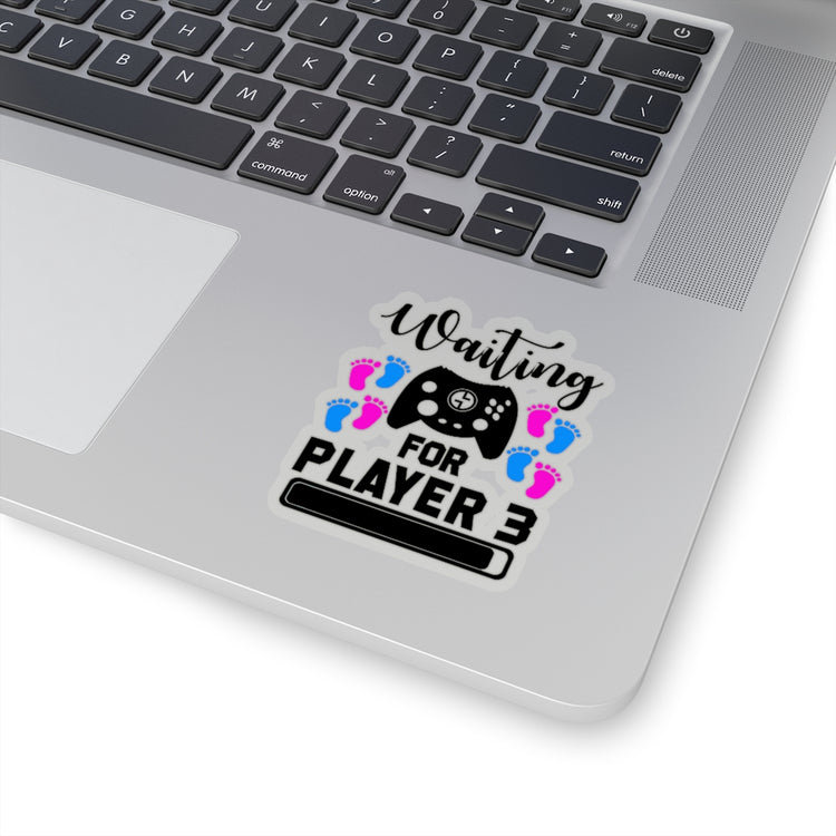 Sticker Decal Waiting For Player Three Funny Maternity Stickers For Laptop Car