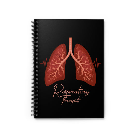 Spiral Notebook Hilarious Respiratory Therapist Cardiopulmonary Breathing  Cardiologist Physician Pulmonologist Fan