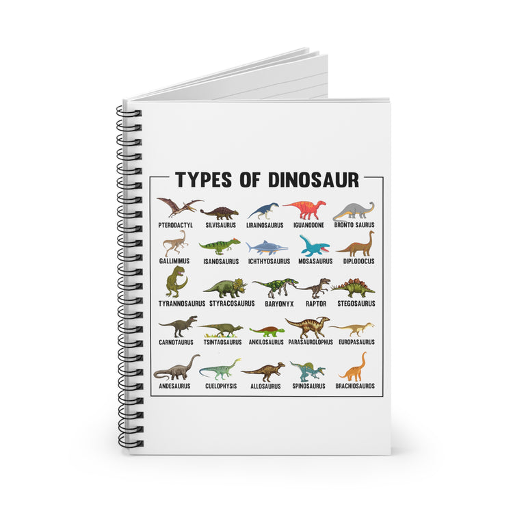 Spiral Notebook Novelty Retro Nostalgic Anachronism Antique Animals Lover Hilarious Prehistoric Classification