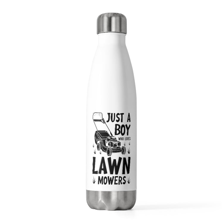 20oz Insulated Bottle Hilarious Just A Man Who Loves Lawn Mowers Garden Enthusiast Humorous