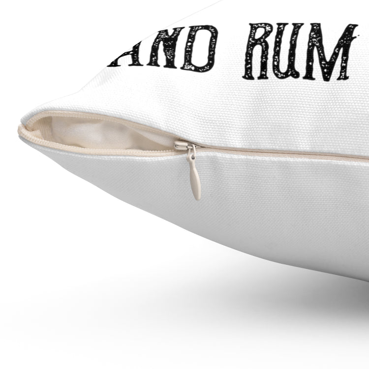 All For Rum And Rum For All Pirate Spun Polyester Square Pillow