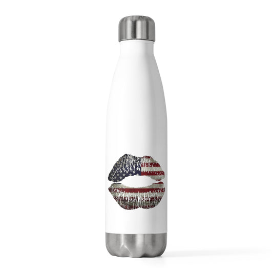 20oz Insulated Bottle  4th of July Lips 4th of July Outfit Fourth Of July