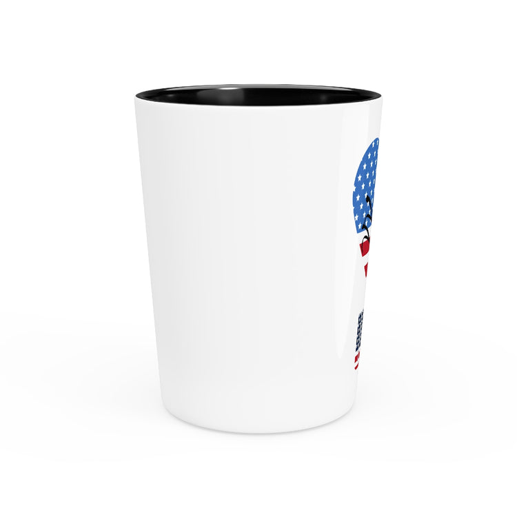 Shot Glass Party Ceramic Tequila  Humorous Acrobatics Athletic Patriotic Patriotism Lover  Humorous Trampolining Acrobatic Sporty Sports