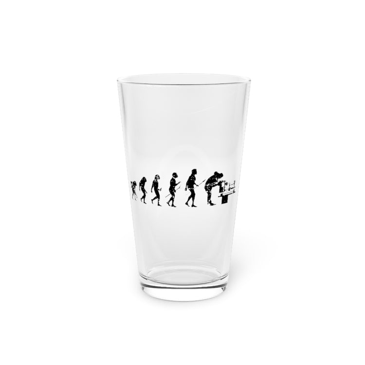 Beer Glass Pint 16oz  Novelty Speciation Themed Biologist Genetics Species Lover Hilarious Mechanical