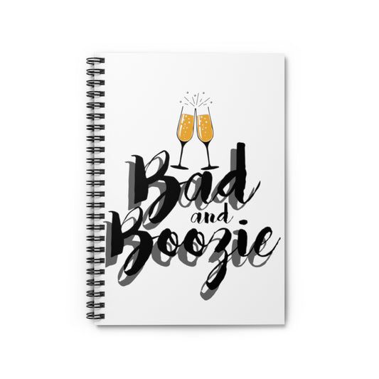 Spiral Notebook  Humorous Boozie Drinking Sarcastic Illustration Mockeries Hilarious Vodka