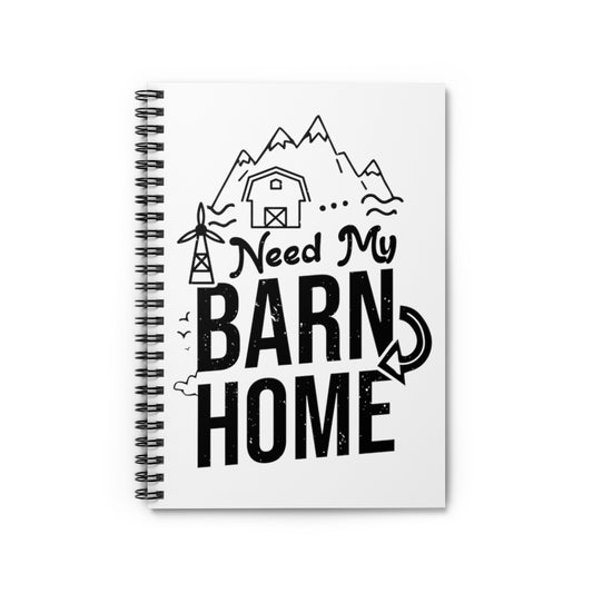 Spiral Notebook  Hilarious My Barn Farming Ranch Stables Farmstead Lover Humorous Livestock Cows