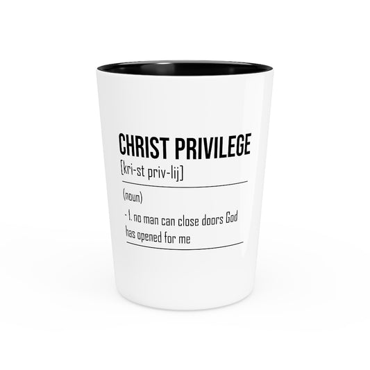 Shot Glass Party Ceramic Tequila  Inspirational Christianity Privileges Statements Devotees Motivational