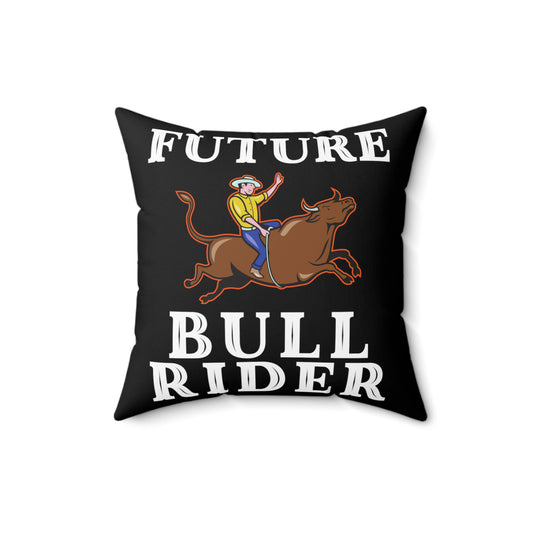 Vintage Rodeo Riding Aspirations Graphic Gag Retro Country Horseback Riding Men Women T Shirt Spun Polyester Square Pillow