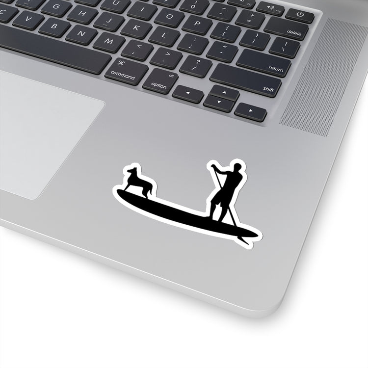 Sticker Decal Humorous Paddling Dog Lover Graphic Travel Stickers For Laptop Car