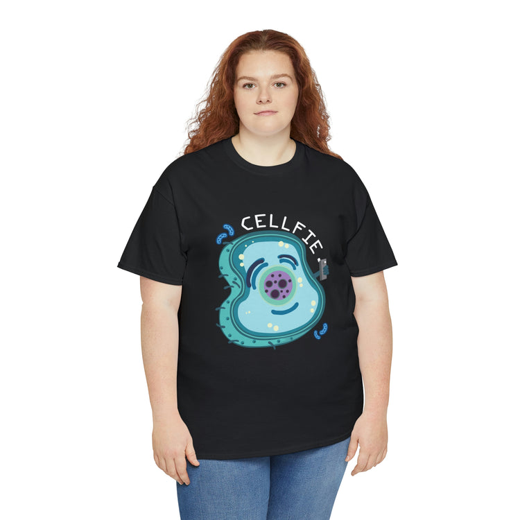 Shirt Hilarious Unique Cellfie Cell Physics Teachers Science Teacher biology physiology T-Shirt Unisex Heavy Cotton Tee