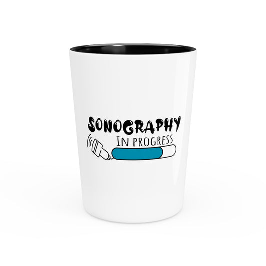 Shot Glass Party Ceramic Tequila Hilarious Ultrasonography Imaging Practitioner Novelty Echography Practitioner Men Women