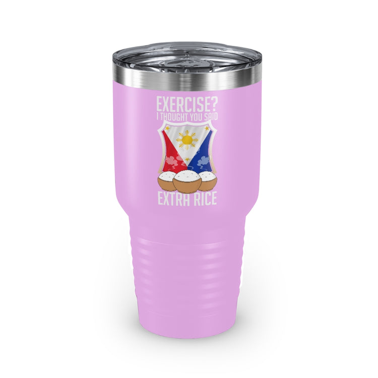 30oz Tumbler Stainless Steel Colors Hilarious Extra Foods Enthusiasts Pinoy Sarcastic Expression Humorous