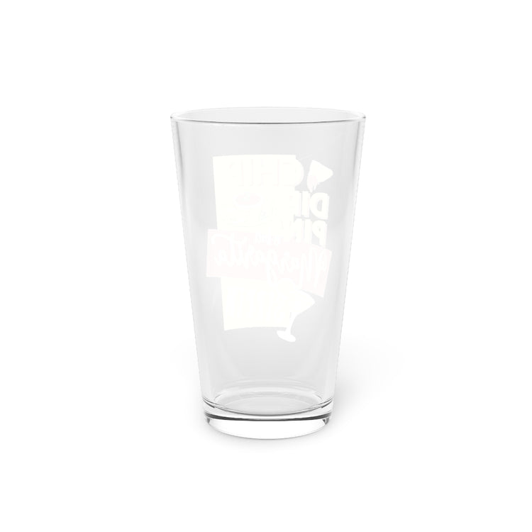 Beer Glass Pint 16oz Chip Dippin & Margarita Sippin Taco Tuesday
