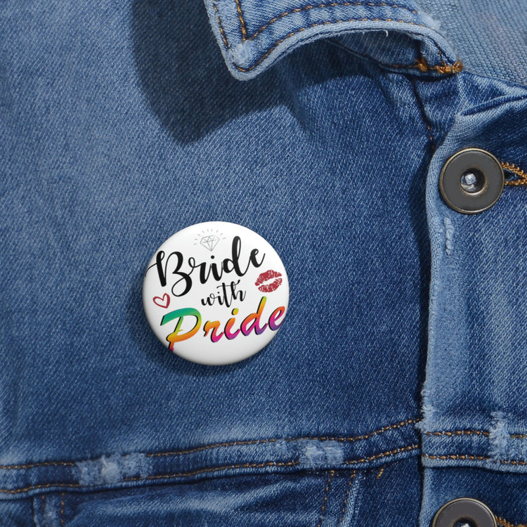 Humorous Pinback Button Pin Badge LGBTQ Bridal Appreciation Statements Graphic Puns  Hilarious Supportive Bridesmaid