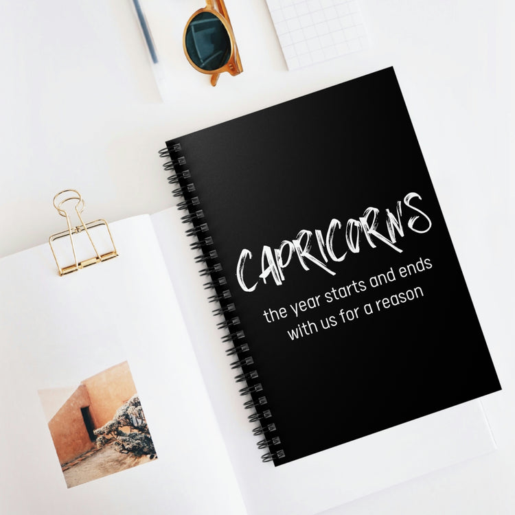 Spiral Notebook Funny Definition Capricorn Sarcastic Dad Novelty Capricorn Wife Mom Dad Father