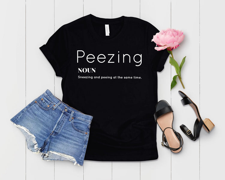 Funny Peezing Definition Baby Bump Shirt - Teegarb