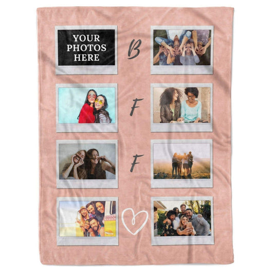 Personalized Friendship Photo Blanket Best Friend Gift
