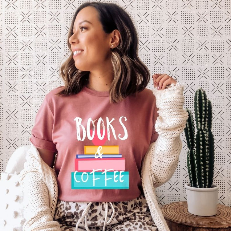 Books And Coffee Literature Shirt