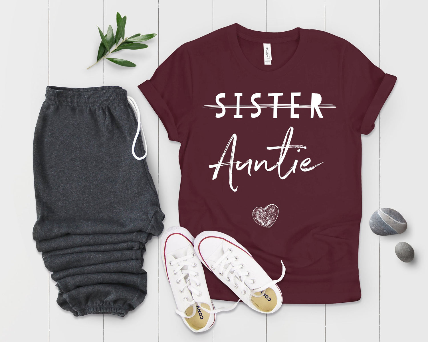 Sister To Auntie Promoted To Aunt Shirt - Teegarb