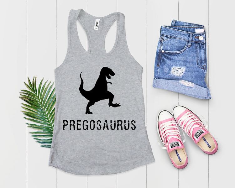 Pregosaurus Maternity Shirt Tank Top - Teegarb