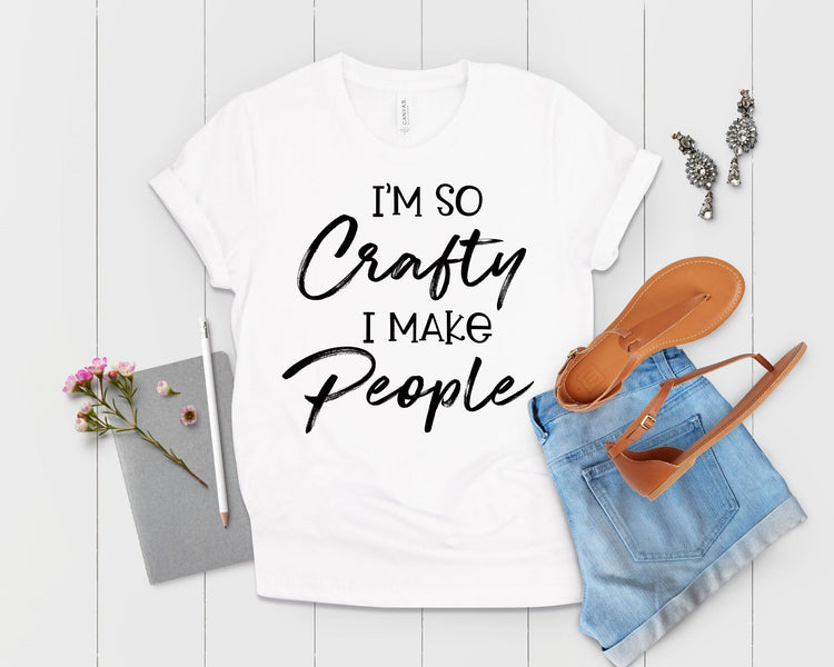 I'm So Crafty I Make People Maternity T Shirt Pregnancy Top – Teegarb