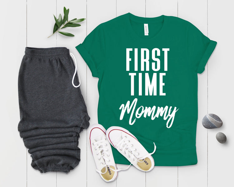 First Time Mommy Future Mom Baby Bump Shirt - Teegarb