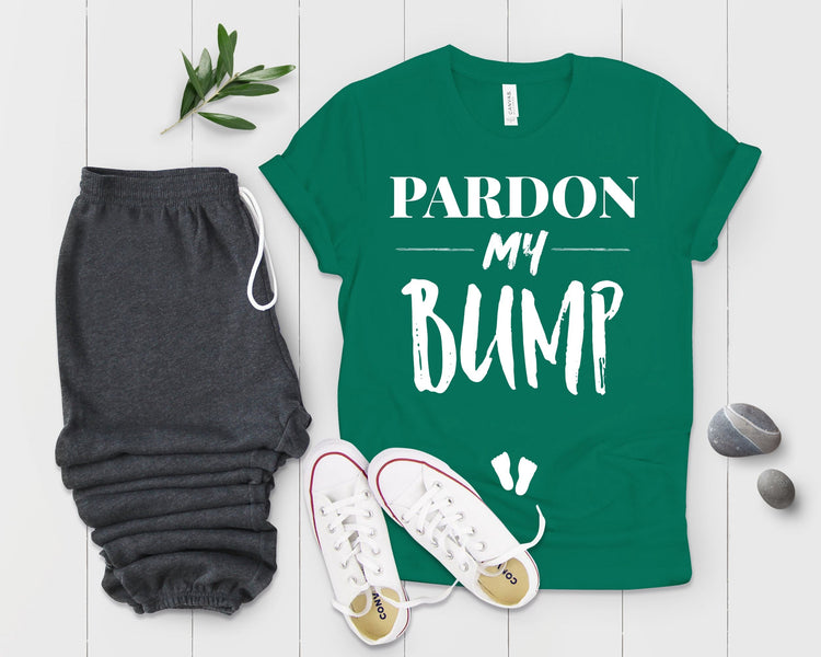 Pardon My Bump Future Mom Baby Bump Shirt - Teegarb