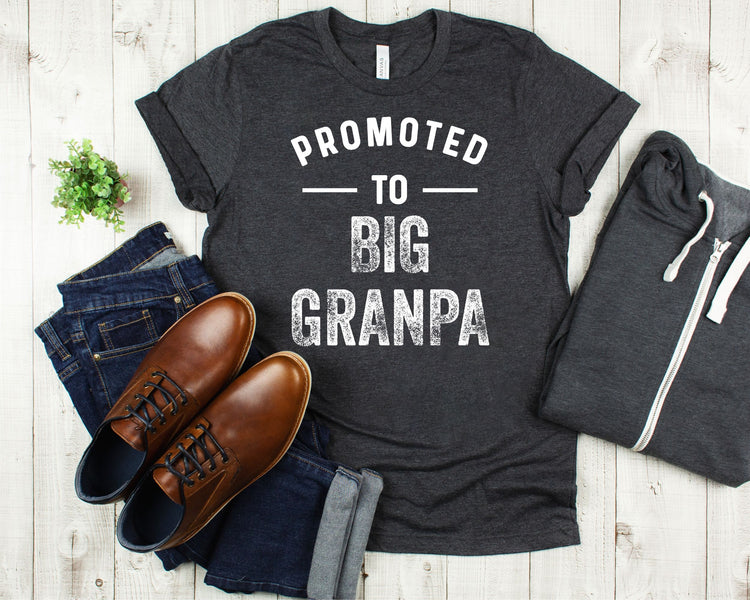 Promoted To Big Grandpa New Grandpa Gift - Teegarb