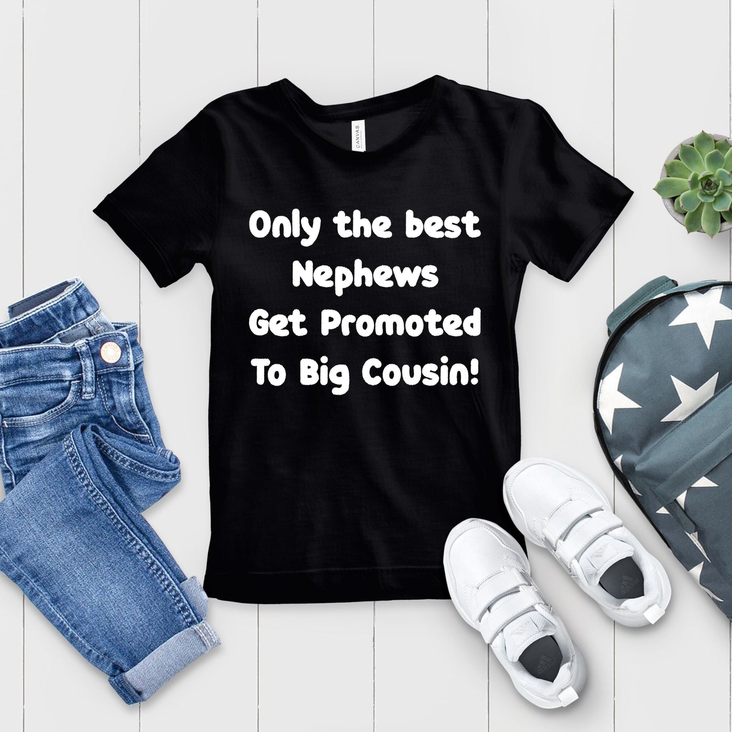 Only The Best Nephews Get Promoted To Big Cousin Big Brother TShirt - Teegarb