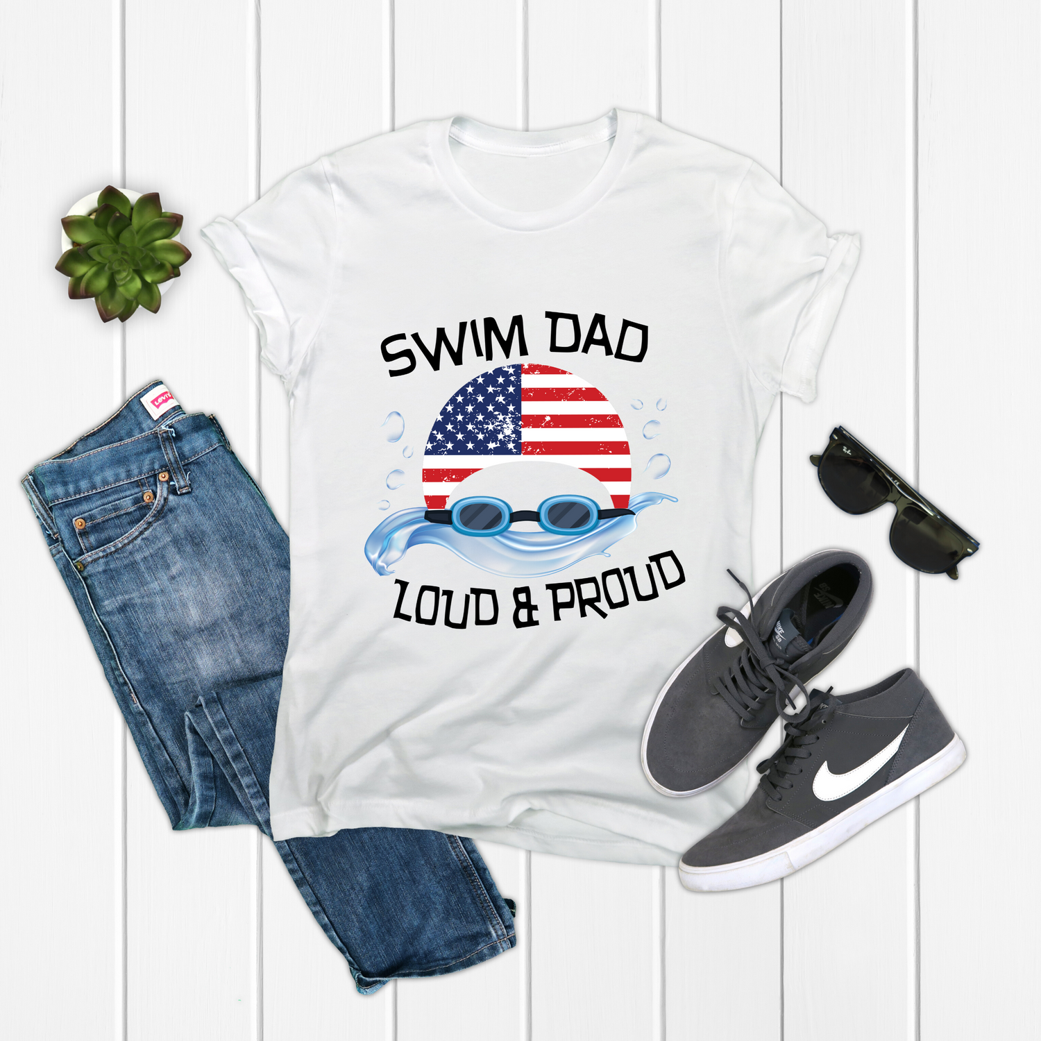 Swim Dad Loud & Proud Shirt - Teegarb