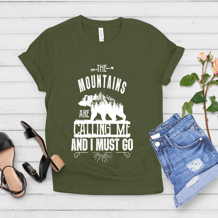 The Mountains Are Calling And I Must Go Mountain Shirt