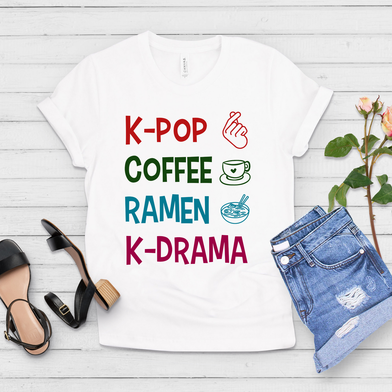 K-Pop Coffee Ramen K-Drama Kpop Shirt - Teegarb