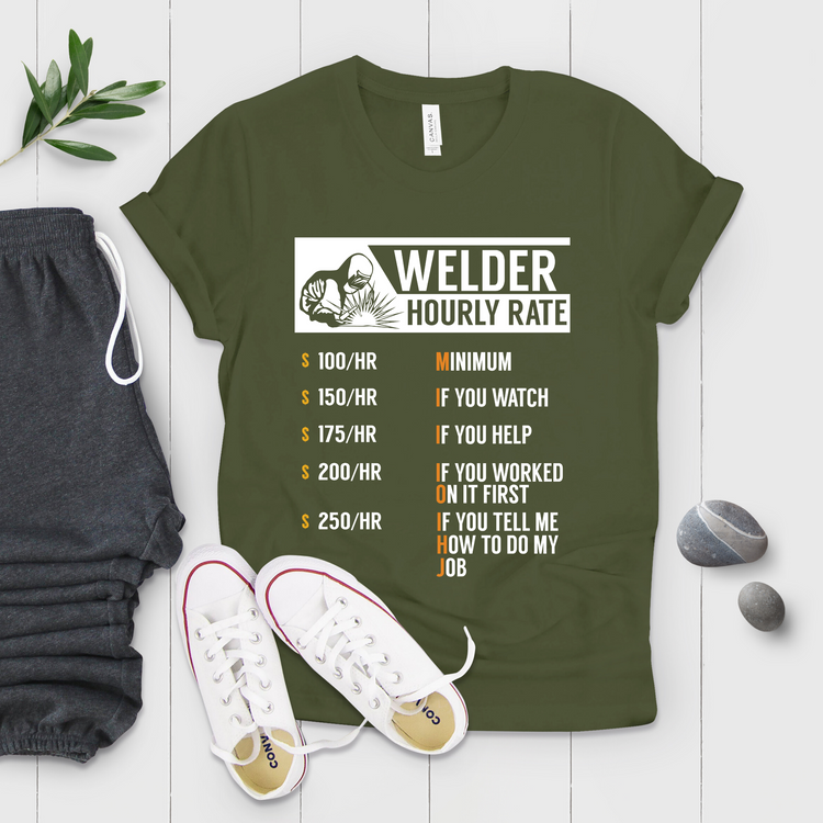 Welder Hourly Rate Shirt