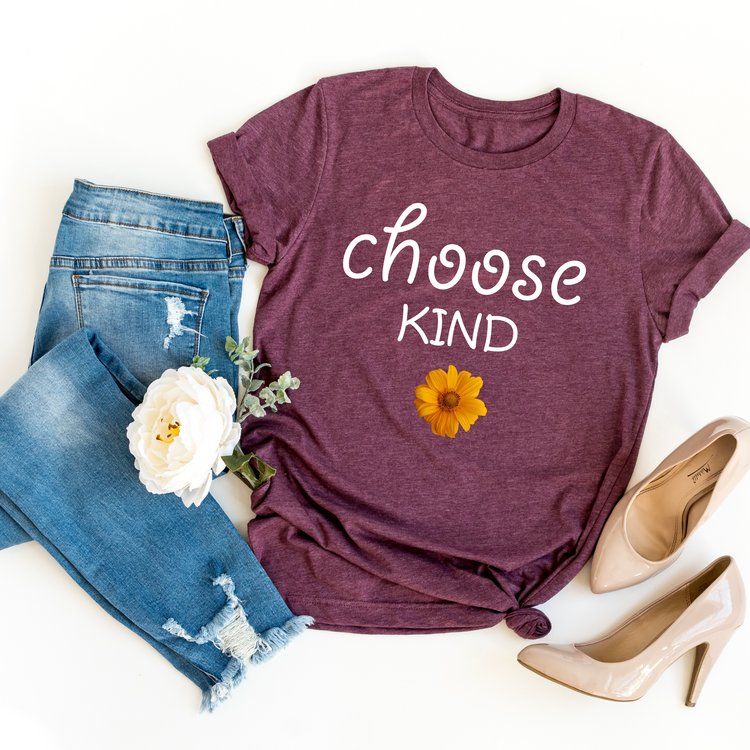 Choose Kind Motivational Inspirational Trendy Shirt - Teegarb