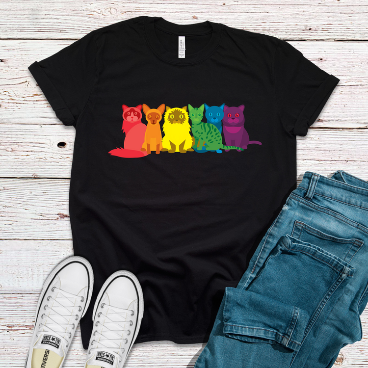 Asexual Pride Cat Lover LGBT Gay Lesbian Queer Shirt - Teegarb