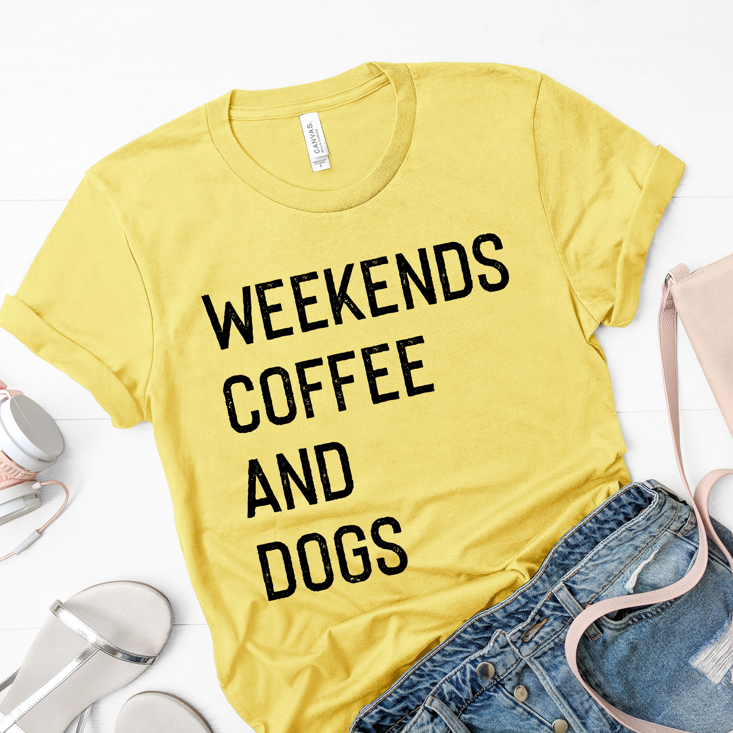 Weekend Coffee And Dogs Funny Dog Lover Shirt - Teegarb