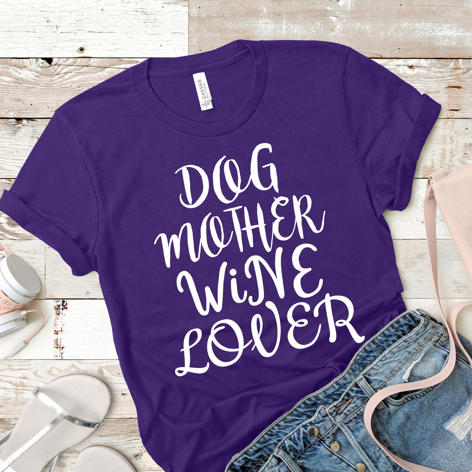 Dog Mother Wine Lover Funny Shirt - Teegarb