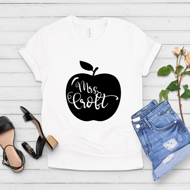 Personalized Apples Teacher Appreciation Shirt