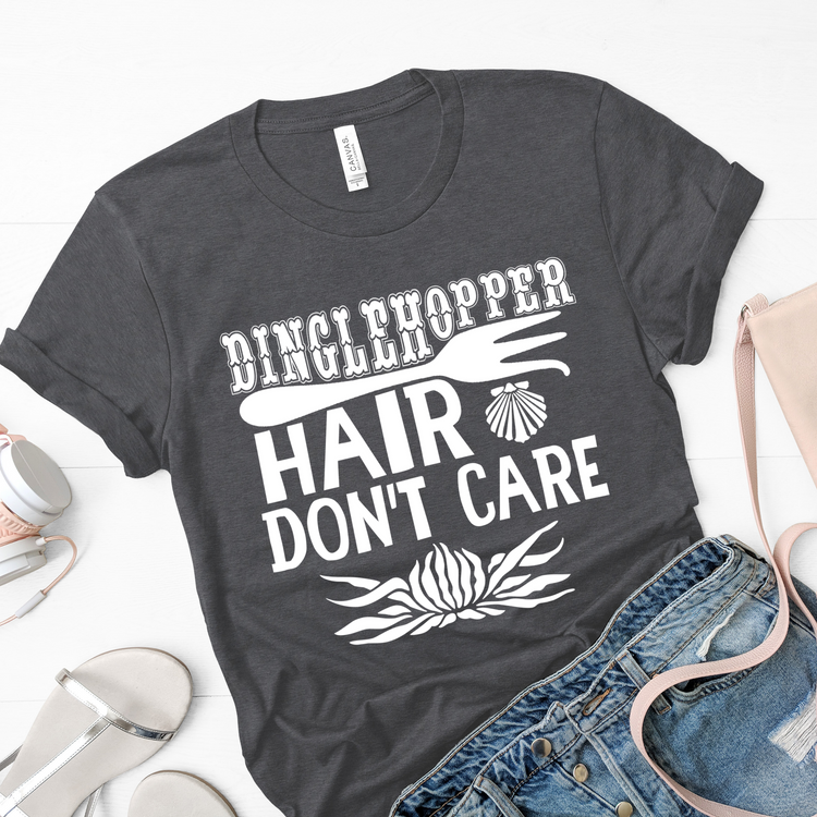 Dinglehopper Hair Don't Care Little Mermaid Shirt - Teegarb