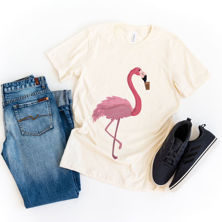 Coffee Pink Flamingo Shirt - Teegarb